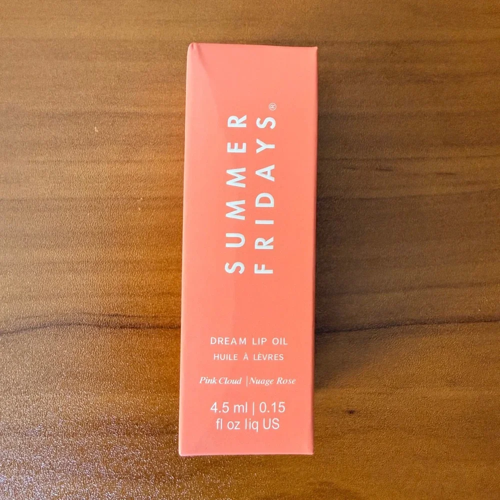 Summer Fridays Dream Lip Oil Pink Cloud Nuage Rose 4.5ml High Shine Hydrating